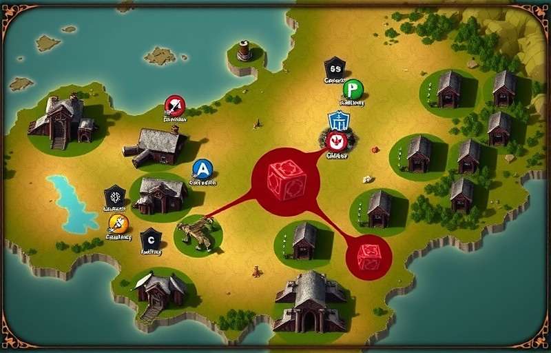 Cumin Rise Mystic player guide showing map with strategic locations marked with Cumin Rise Mystic watermark
